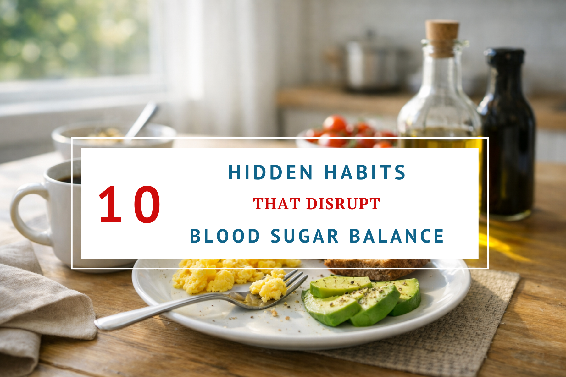 10 hidden habits that disrupt blood sugar balance...and what to do about it