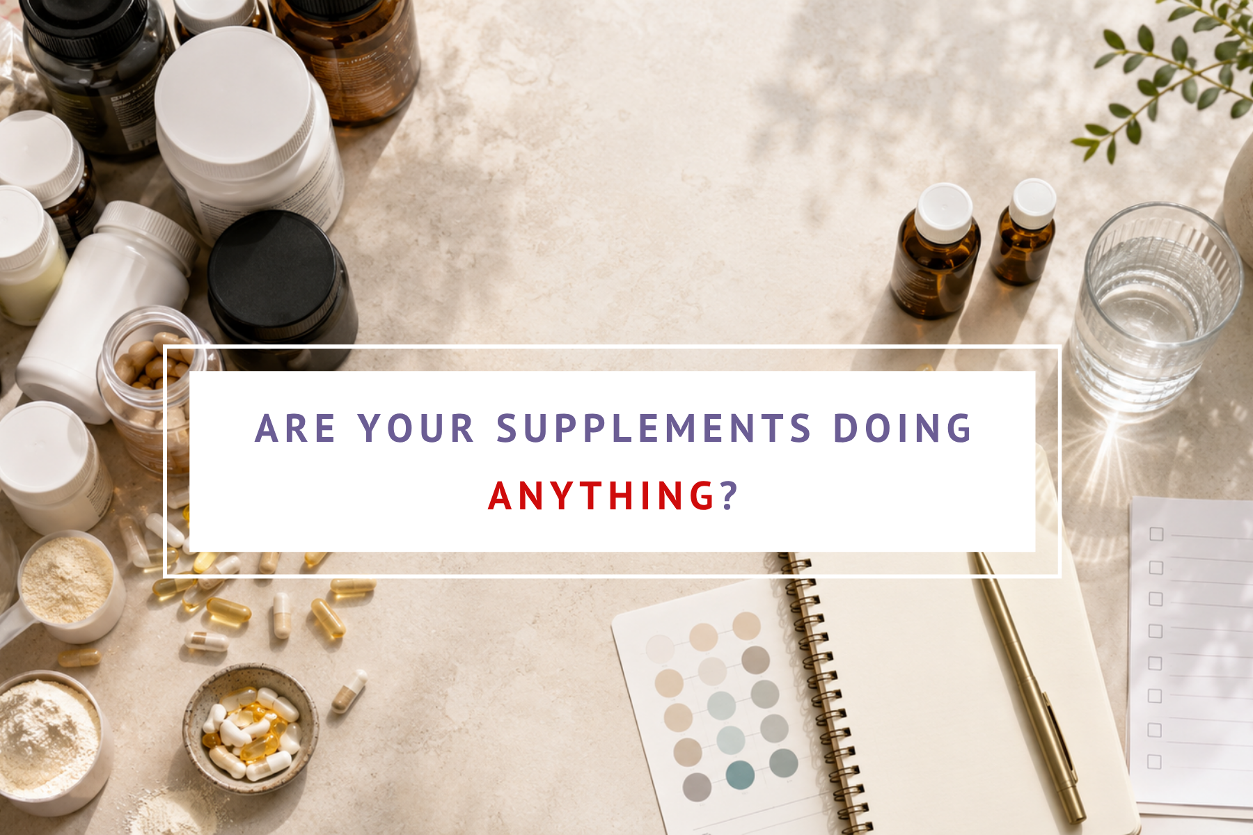 Are Your Supplements Doing Anything? How to Tell and Stop Wasting Money