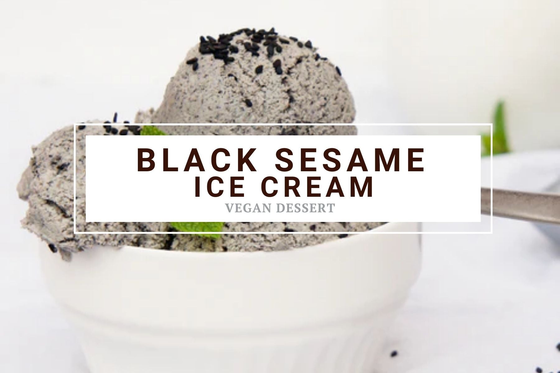 Black Sesame Ice Cream
