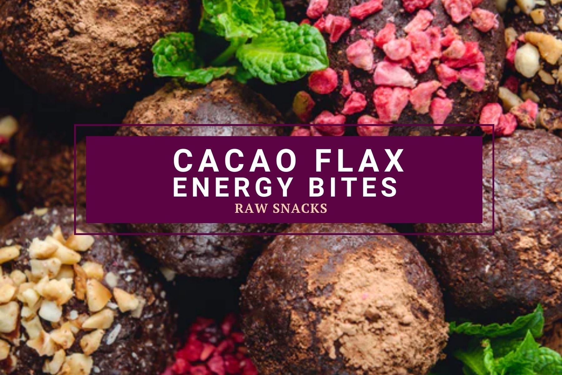 Cacao Flax Energy Bites