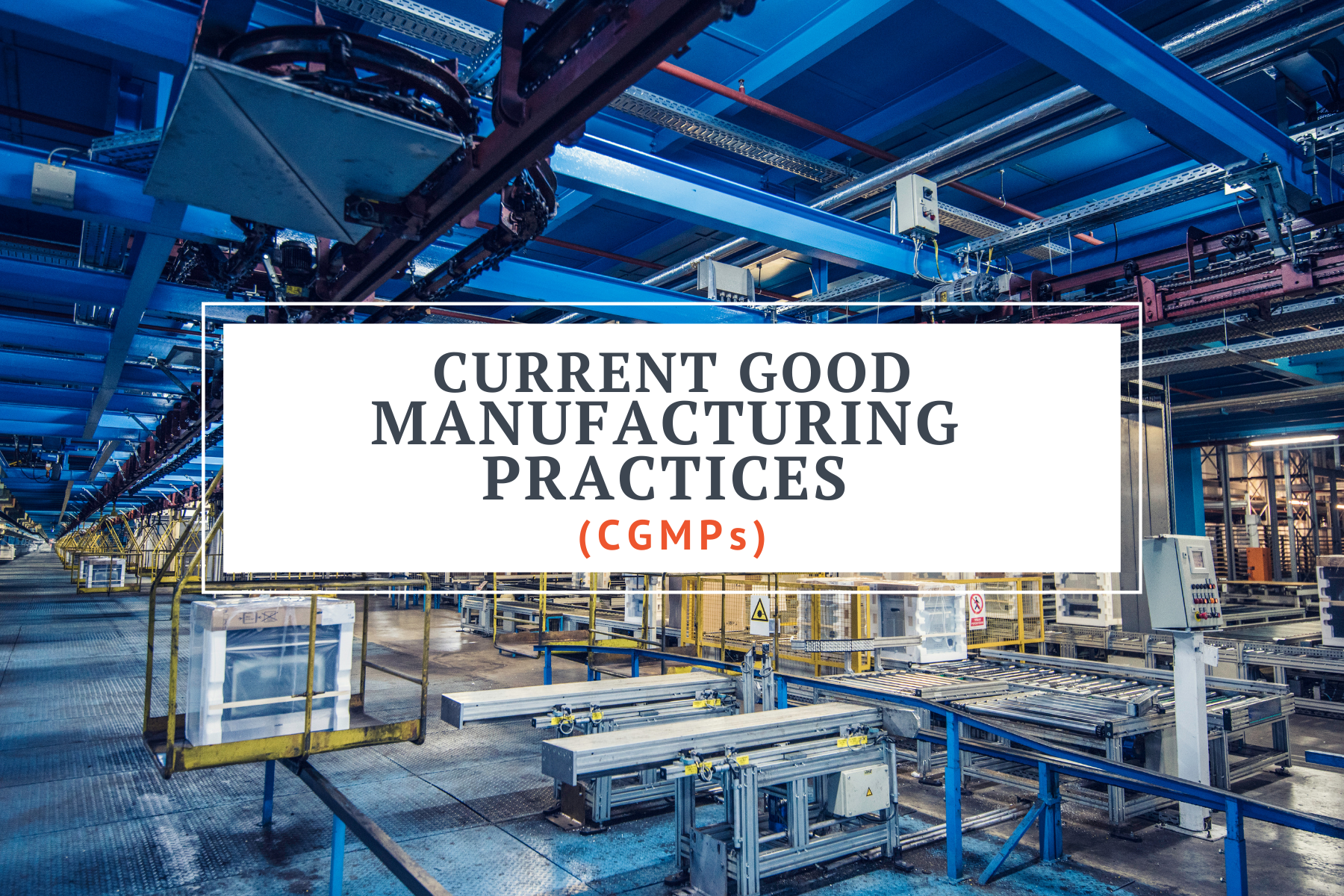 Current Good Manufacturing Practices (CGMPs) for Food and Dietary Supplements