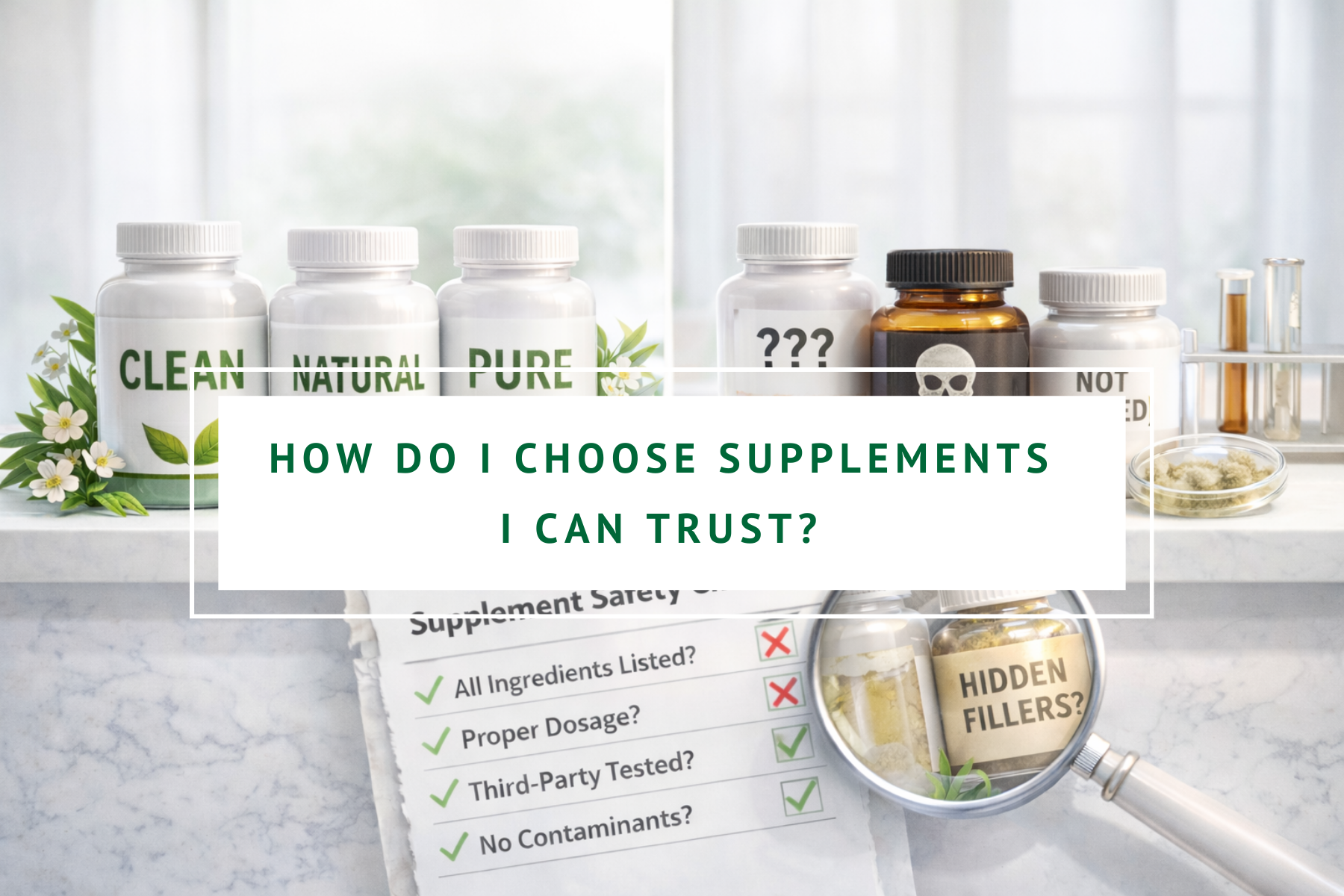 How do I choose supplements I can trust?
