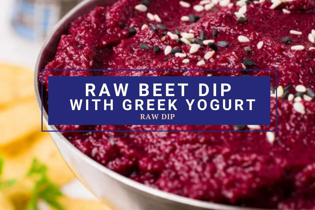Raw Beet Dip with Greek Yogurt