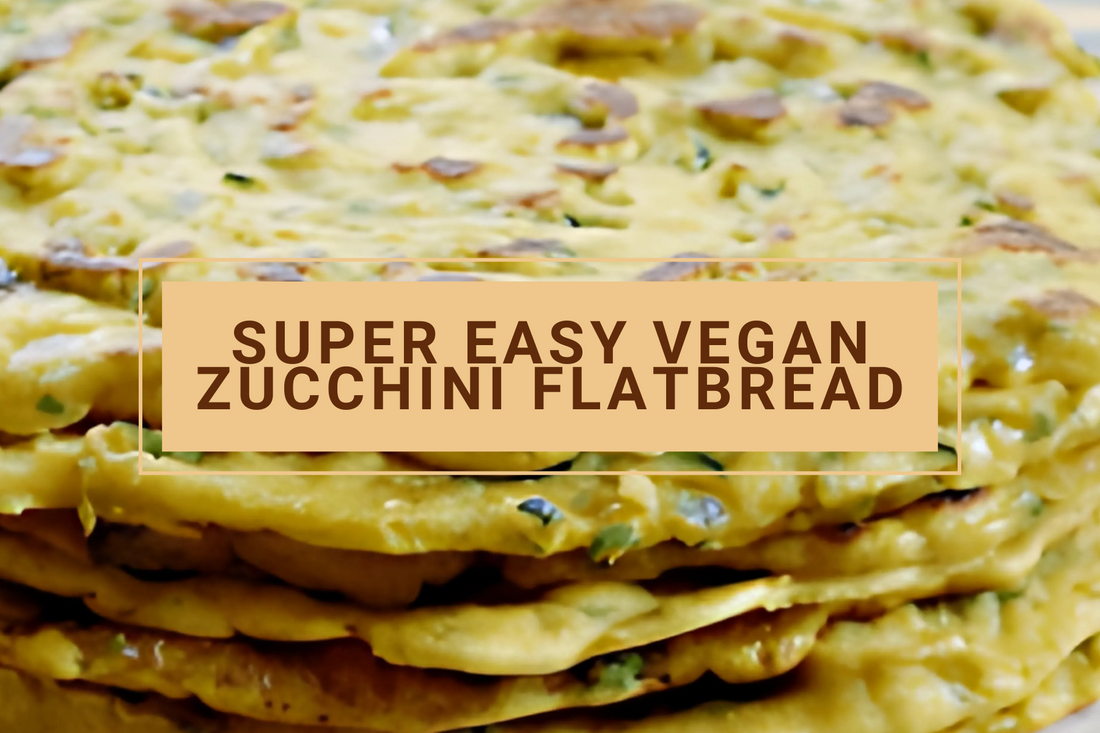 Super Easy Vegan & Gluten Free Zucchini Flatbread