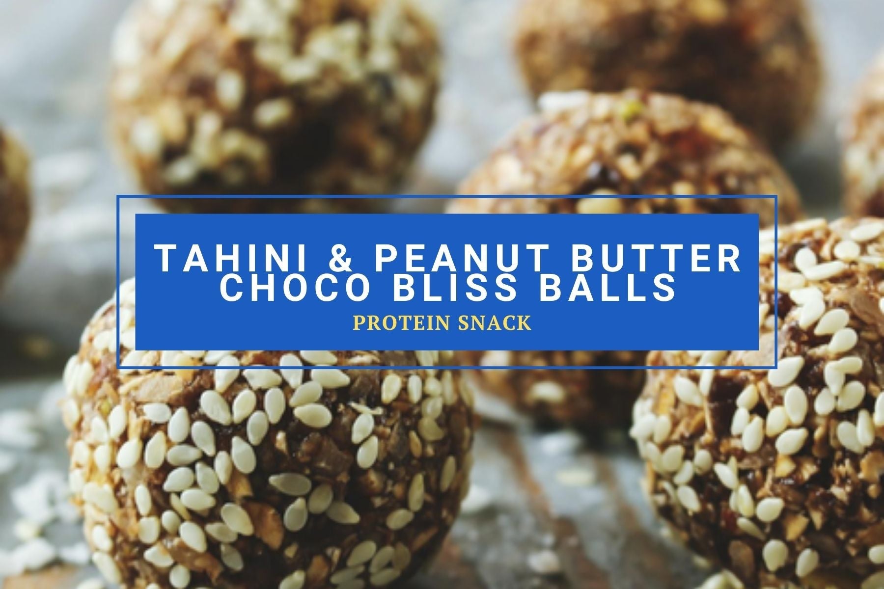 Tahini & Peanut Butter Choco Bliss Balls