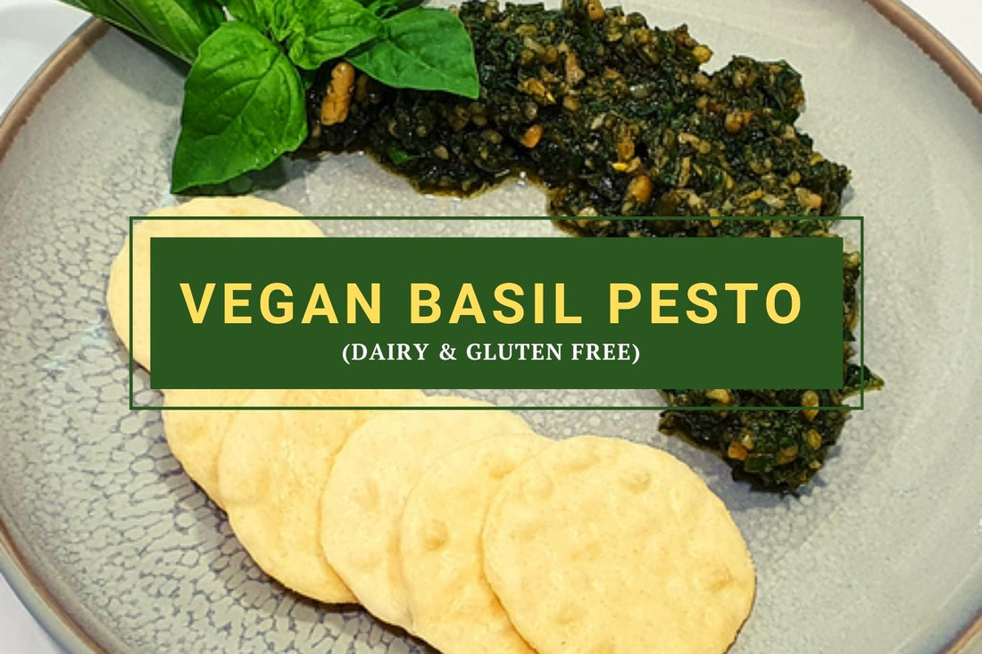 Vegan Basil Pesto (Dairy & Gluten free)