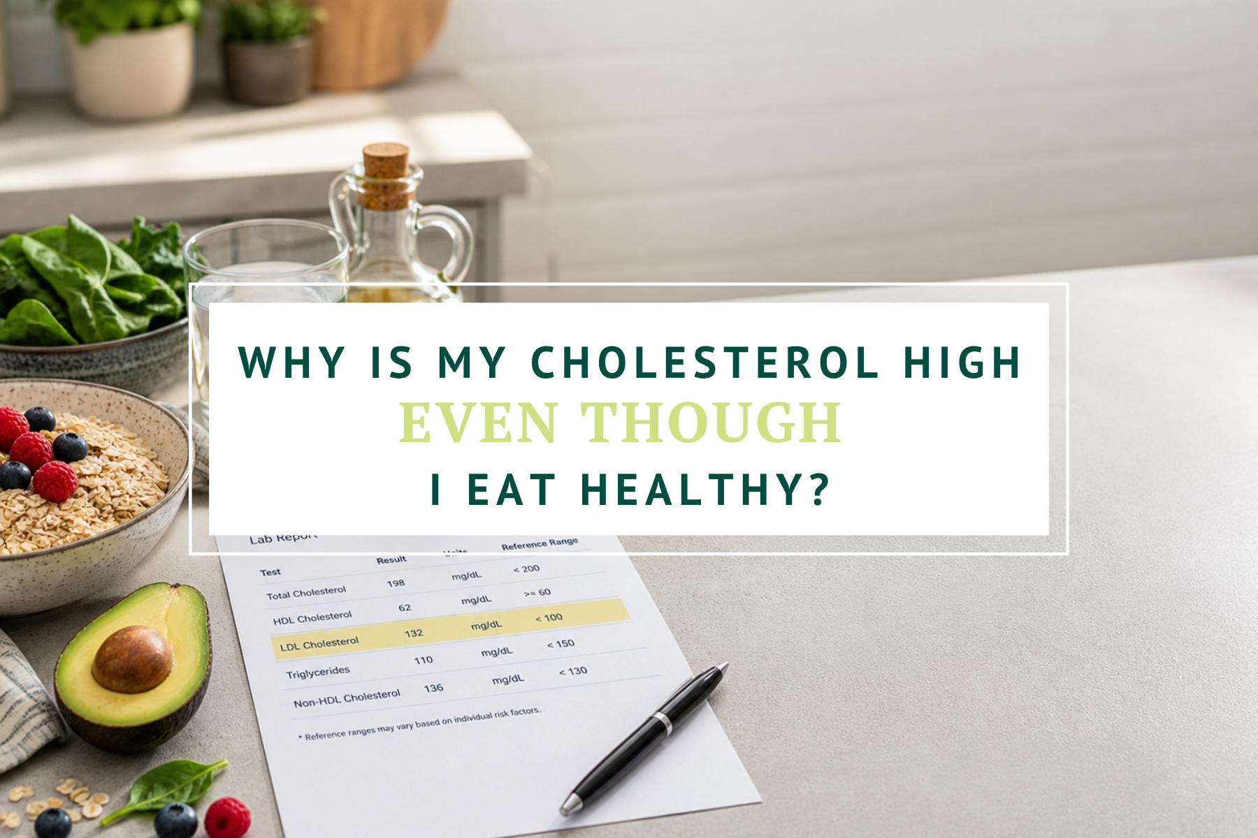 Why is my cholesterol high even though I eat healthy?