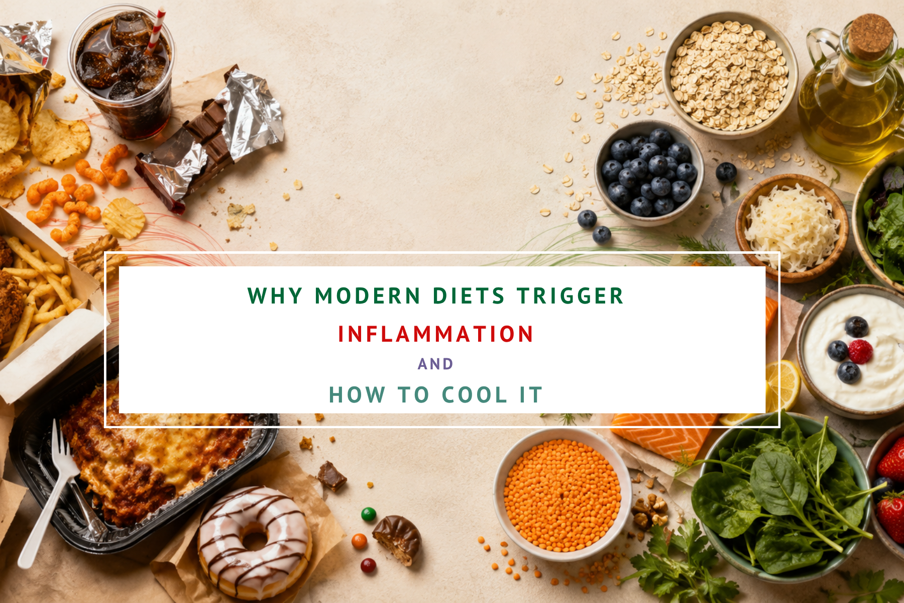 why modern diets trigger inflammation and how to cool it