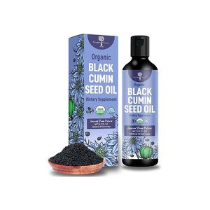 Organic Black Cumin Seed Oil, with the tested active ingredient 2-4% Thymoquinone