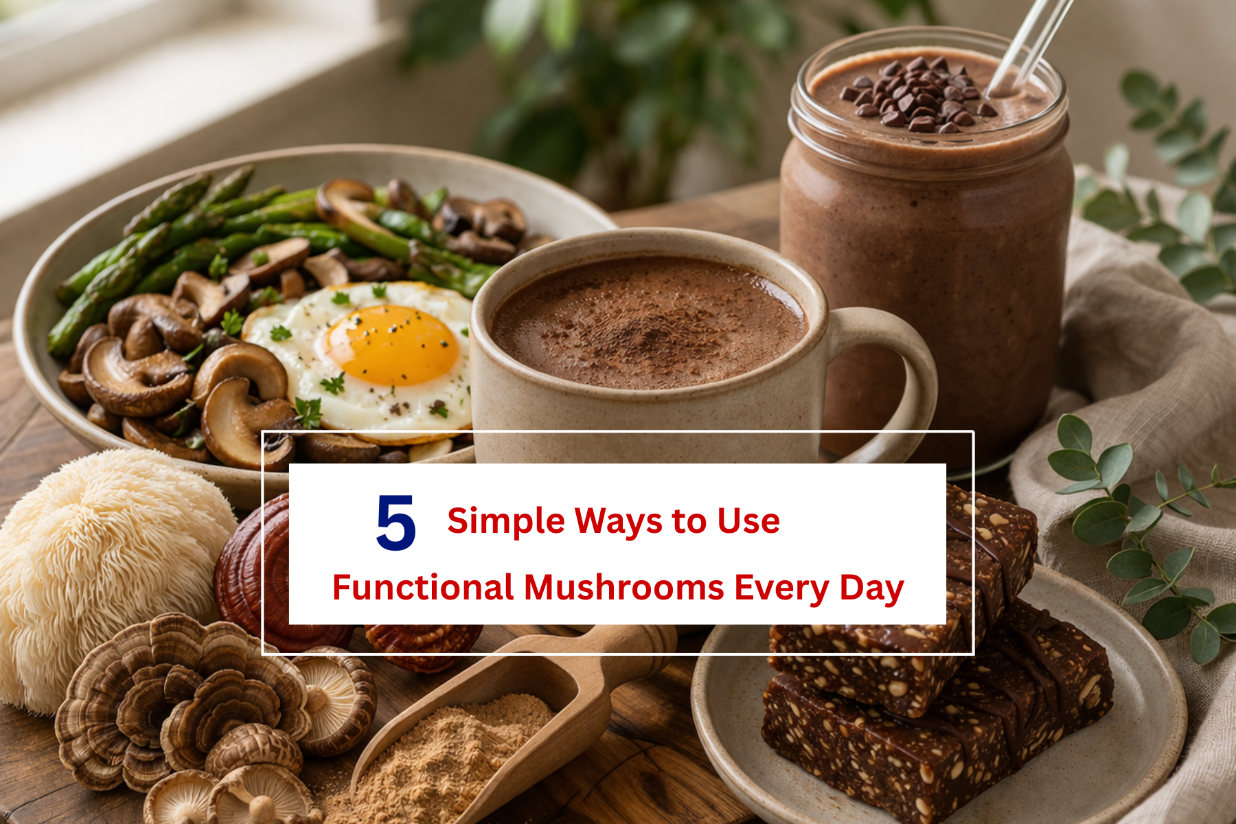 5 Simple ways to use functional mushrooms nourishing nutrients 