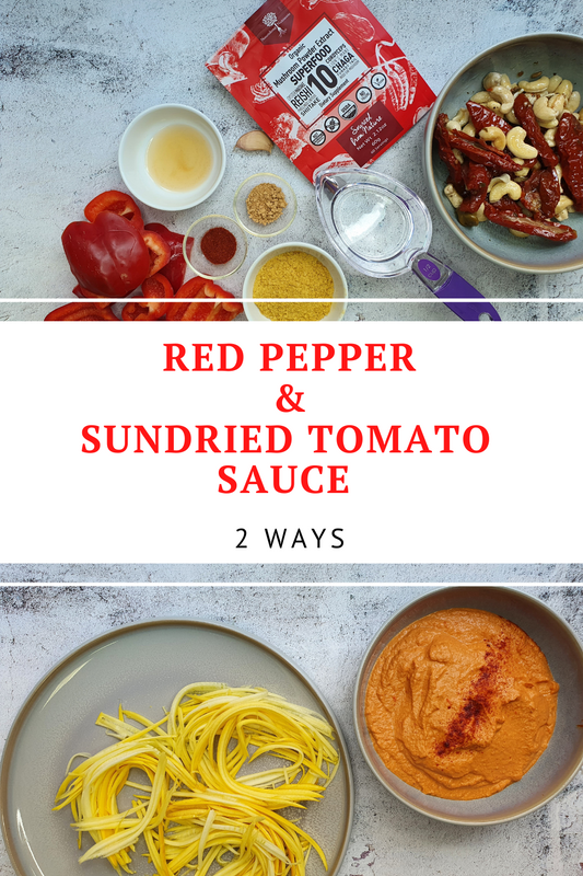 Red Pepper & Sundried  Tomato Sauce "2 ways"