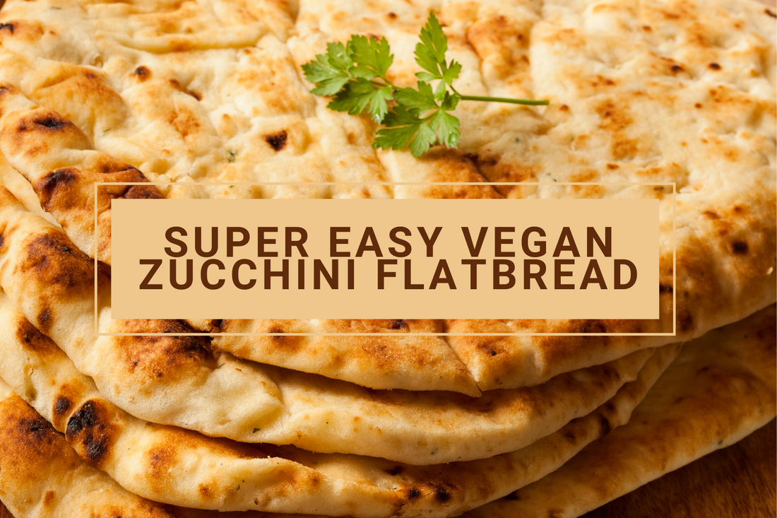 Super Easy Vegan Zucchini Flatbread