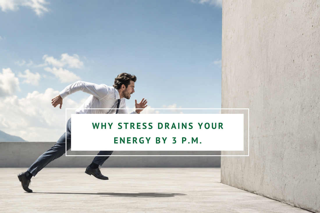 Why Stress Drains Your Energy by 3 p.m. (and How to Steady It All Day)