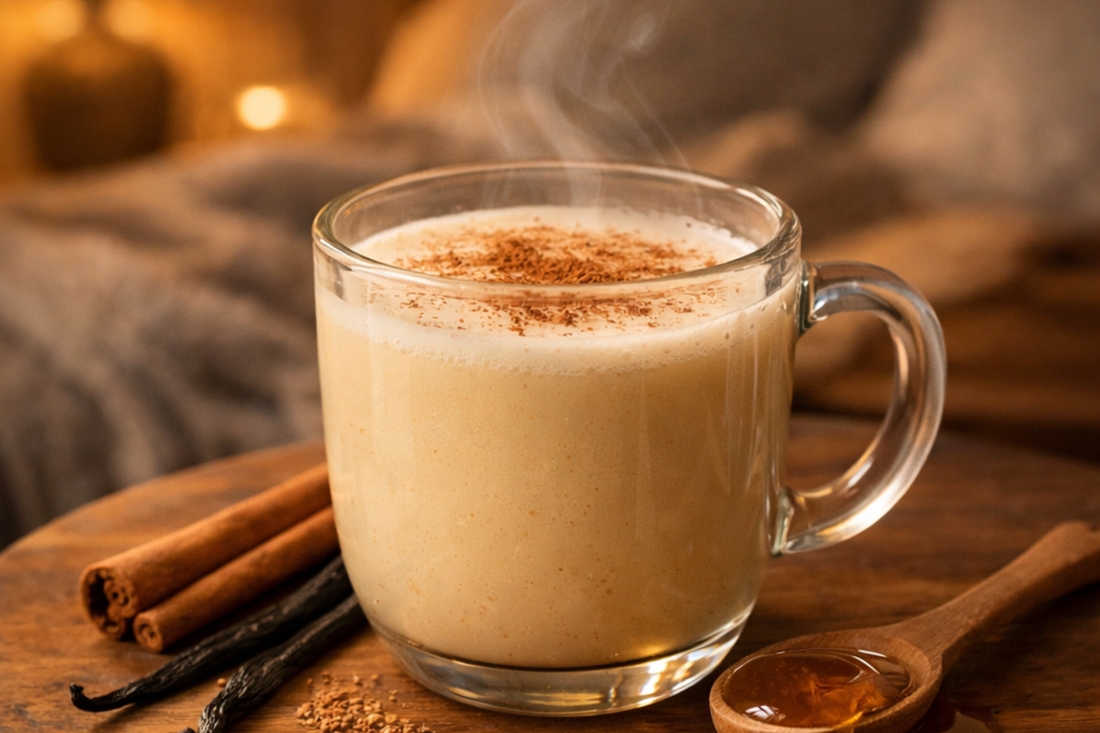 calm and glow milk for relaxing sleep with nourishing nutrients pearl powder