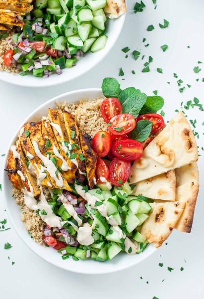 Healthy Quinoa Chicken Shawarma