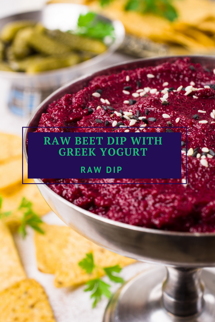 Raw Beet Dip with Greek Yogurt