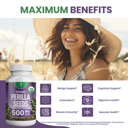 Organic Perilla Seed Extract with Over 11% Rosmarinic Acid